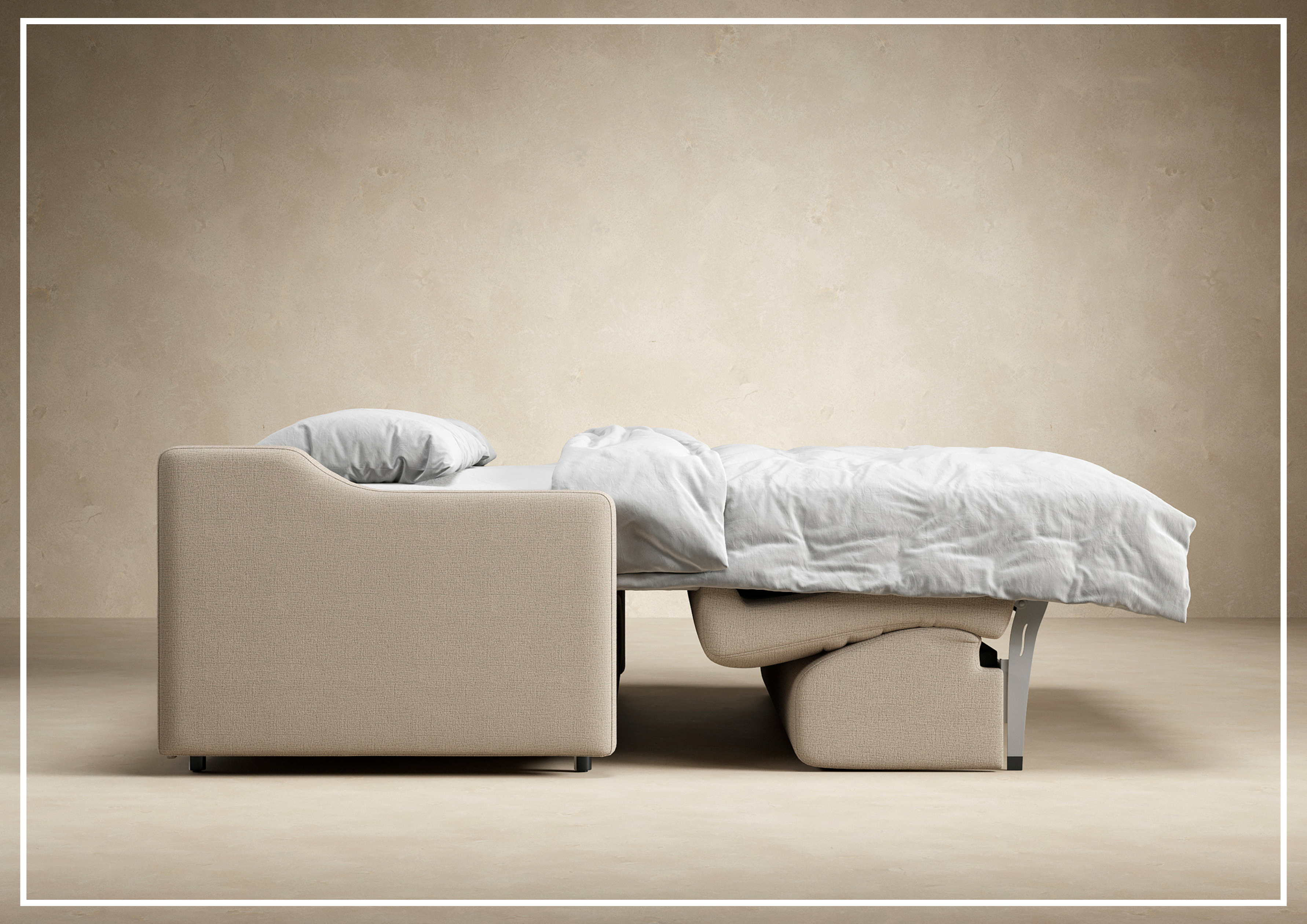 Innovation Living Carnell Fabric 2-Seater Queen Size Sofa Bed - Convertible Sleeper Sofa for Small Spaces, Guest Room & Apartment Living
