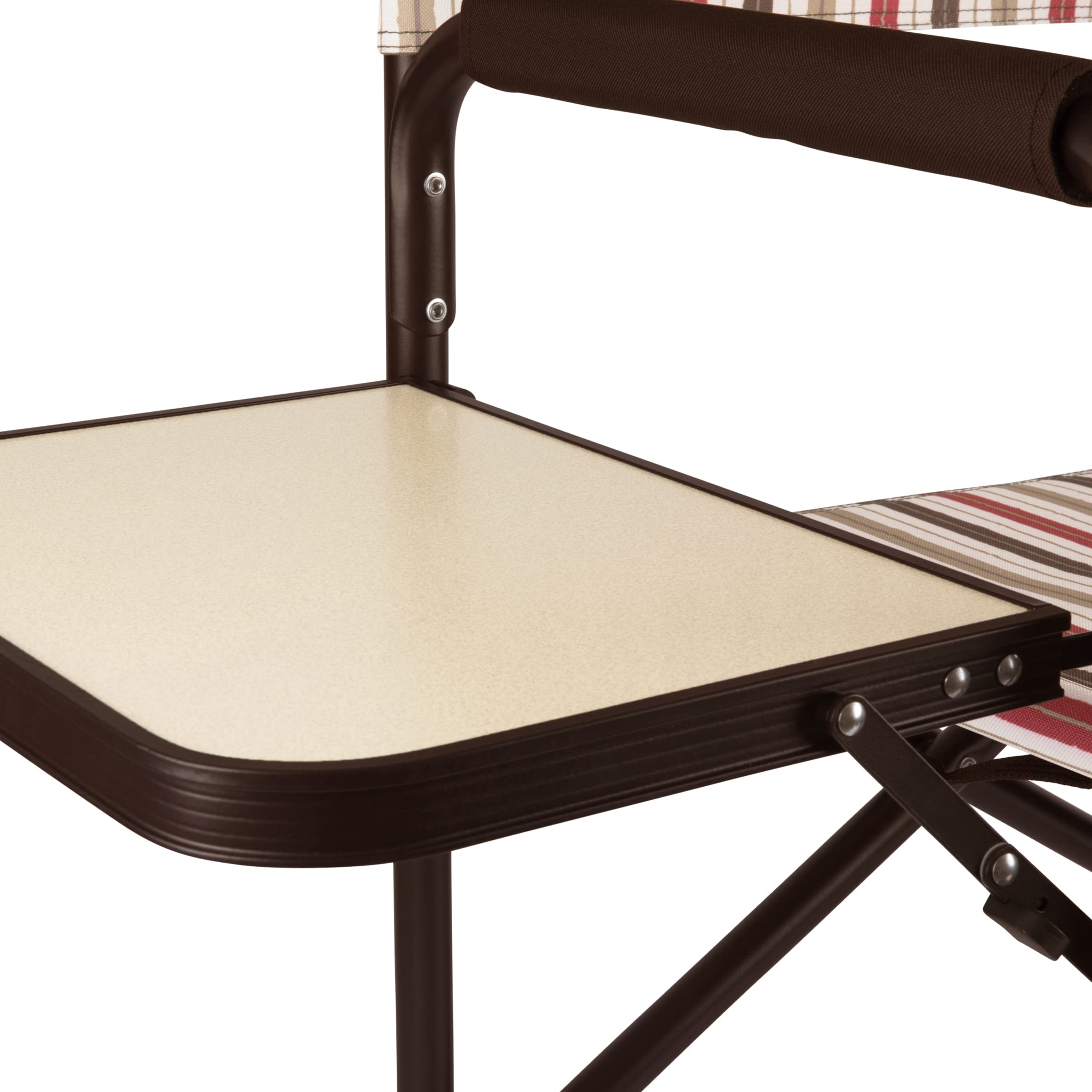 Picnic TIME Coca-Cola Sports Chair with Side Table - Portable Beach & Camp Chair for Adults, Folding Lawn Chair for Outdoor Events (Red) - Perfect for Picnics, BBQs, Concerts & Tailgating