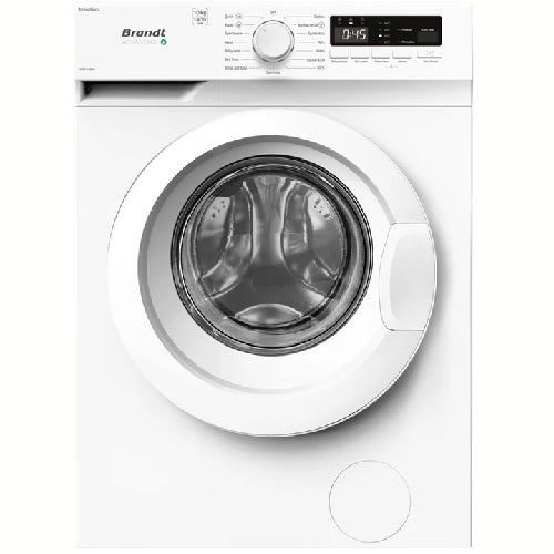 Brandt WFBS84QWA 8kg Front Load Washing Machine - Energy Efficient, Quiet Operation for Apartments & Small Homes | Perfect for Laundry Rooms & Compact Spaces