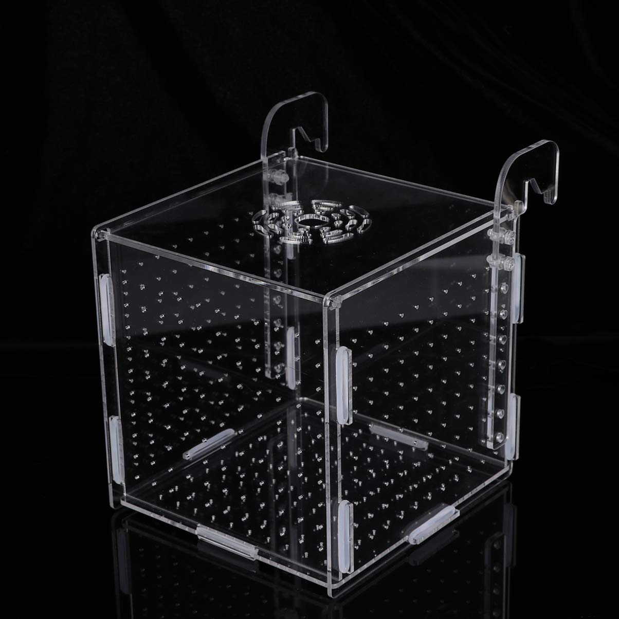 POPETPOP Fish Breeding Box - 2 Pack Aquarium Hatchery Incubator with Hook Design for Guppy, Betta, Shrimp Egg Hatching | Perfect for Fish Tank Breeding & Fry Protection
