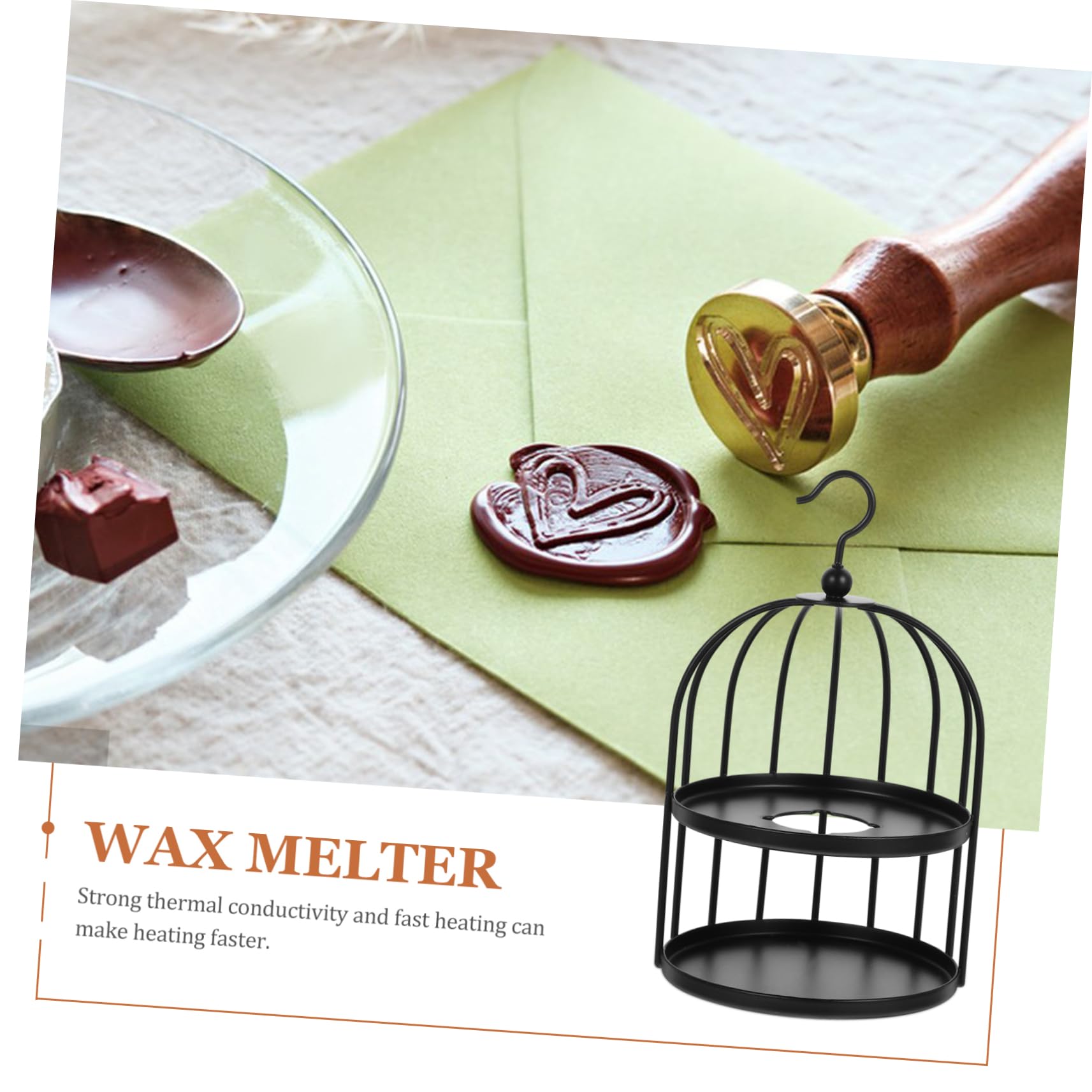 3-Piece European Style Wax Warmer Set - Paint Stove, Lacquer Melting Furnace & Wax Seal Warmer for DIY Crafts, Candle Making & Home Decor