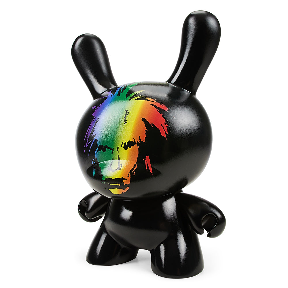 Andy Warhol Fright Wig Self Portrait 8 Dunny Vinyl Figure - Pride Edition Collectible Art Toy | Pop Art Home Decor, Gift for Art Lovers & Collectors