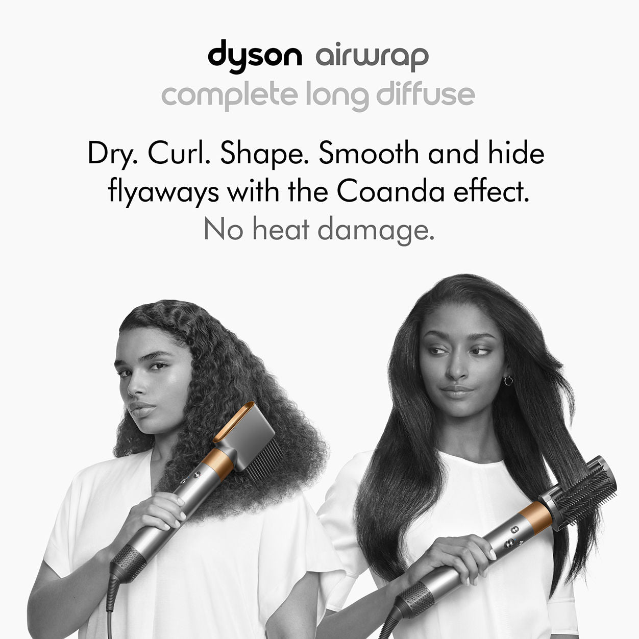 Dyson Airwrap Multi-Styler Complete Long Diffuser for Curly & Coily Hair - Salon-Quality Styling at Home for Bouncy Curls & Defined Coils