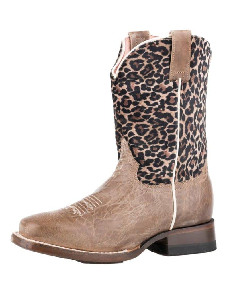 ROPER Girls' Cheetah Print Sneakers for Toddler & Little Kids - Comfortable Lightweight Shoes for School, Play & Everyday Wear