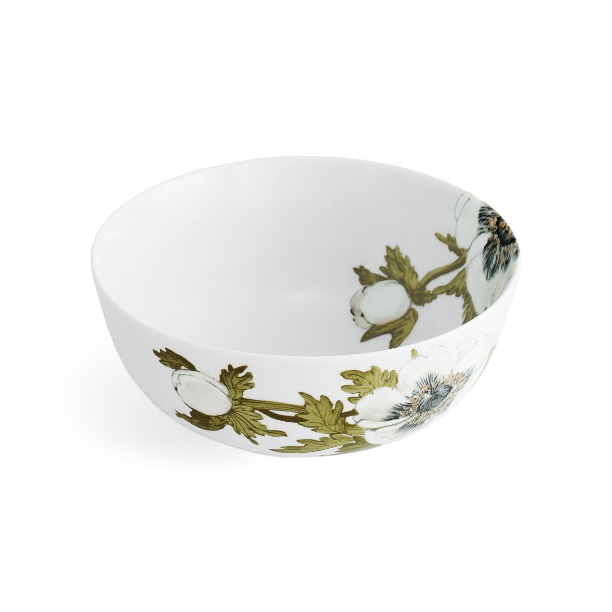 Premium Anemone Dinnerware Set - Elegant Floral Design Porcelain Plates, Bowls & Cups for Fine Dining, Wedding & Special Occasions