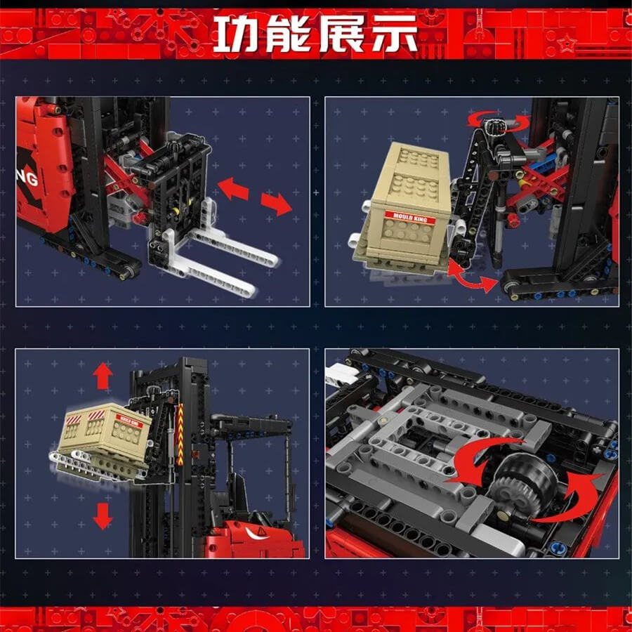 MOULD KING 17041 Building Blocks Set - 1506PCS Technic Forklift Toy for Adults & Kids | STEM Educational Construction Kit for Collectors & Engineers | Perfect for Office Display & Creative Play
