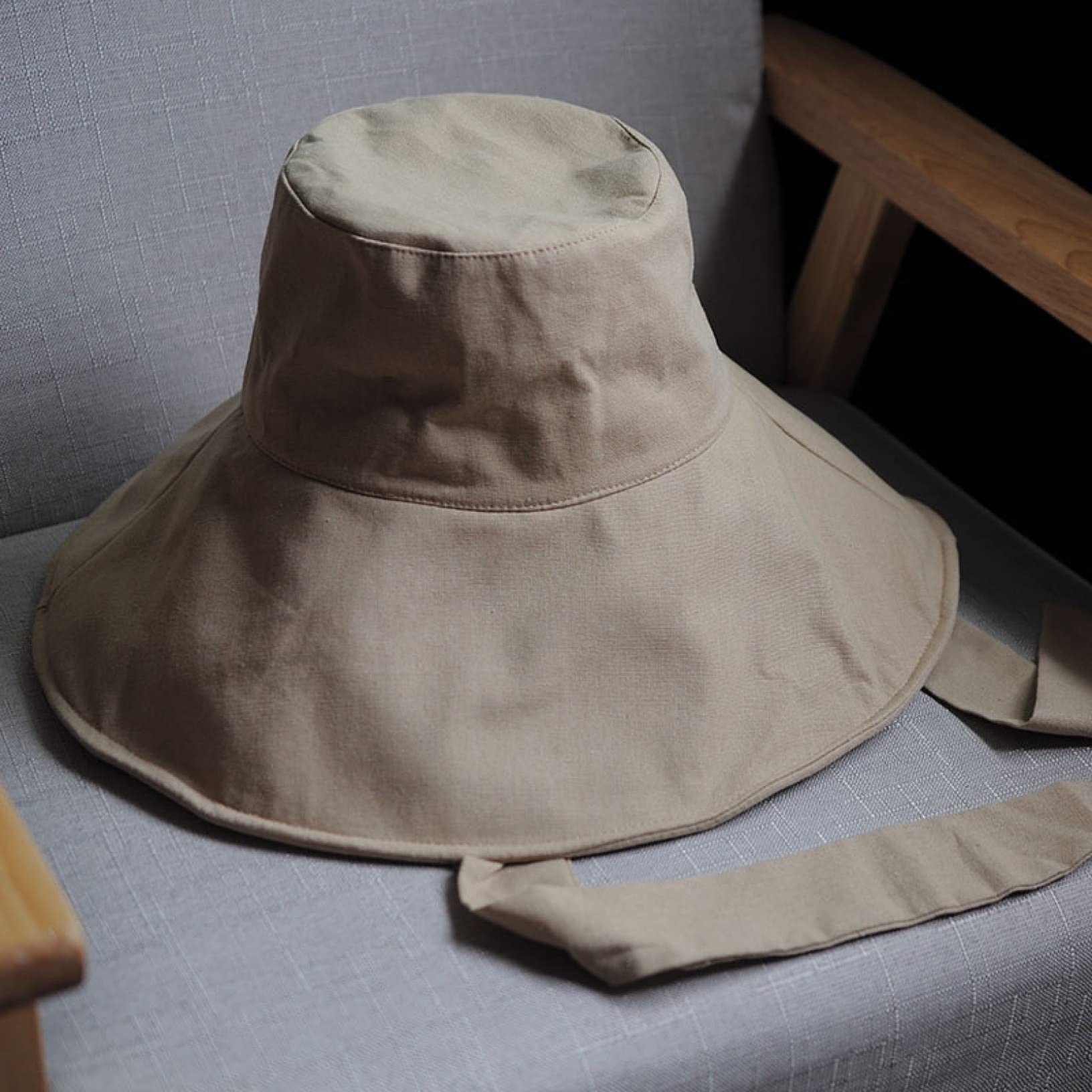 Women's Wide Brim Sun Hat with Adjustable String - Korean Style Foldable Bucket Hat for Summer, Beach, Fishing & Outdoor Activities