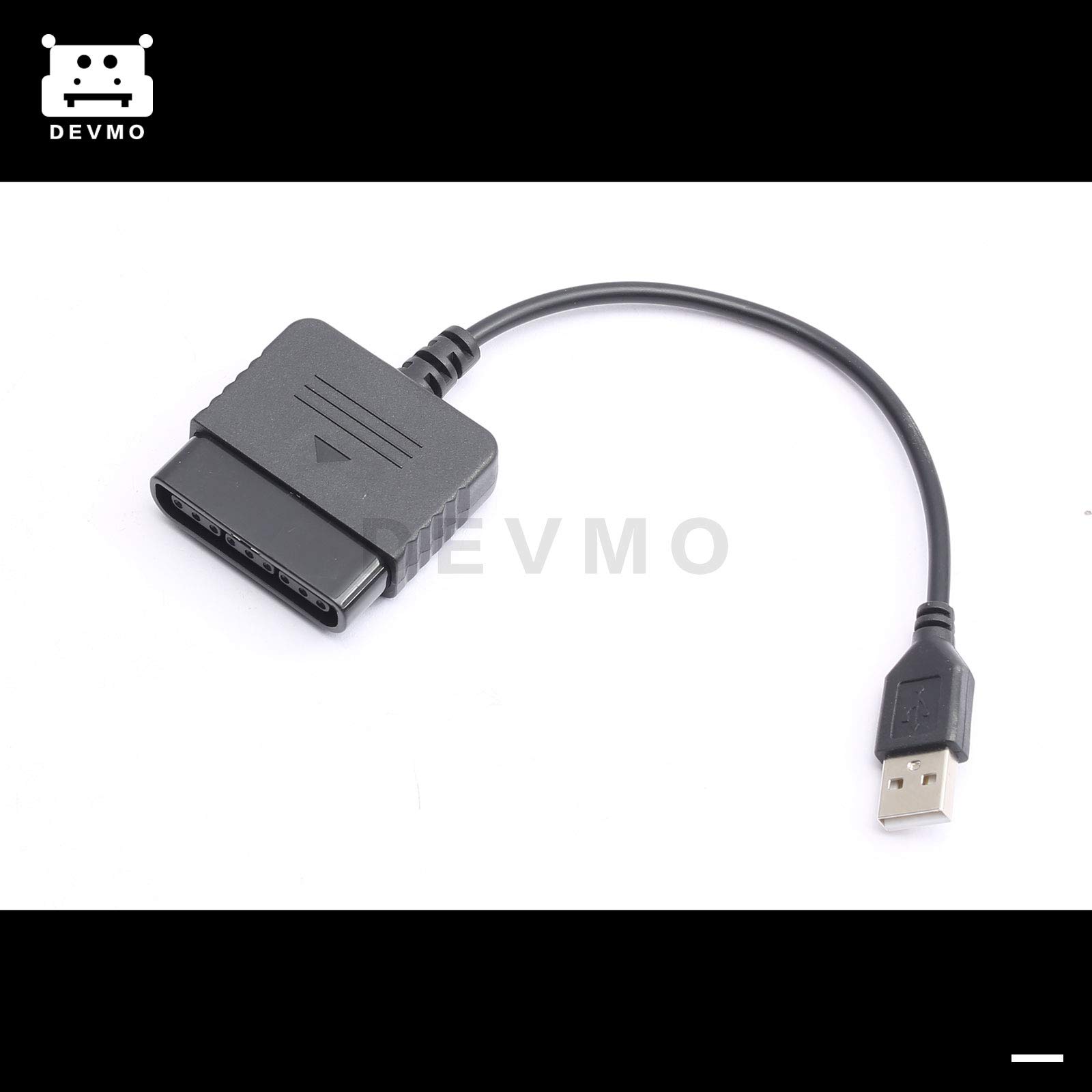 DEVMO PS2 to PS3/PC Controller Adapter - Convert PlayStation 2 Gamepad for PlayStation 3 & Windows Computers - Perfect for Retro Gaming & Emulation