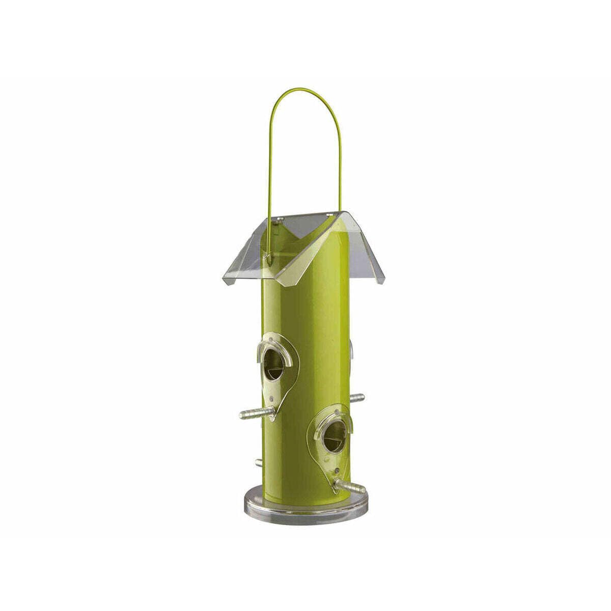 Trixie Green Metal Automatic Pet Food Dispenser - Perfect for Cats & Dogs Feeding at Home or Travel