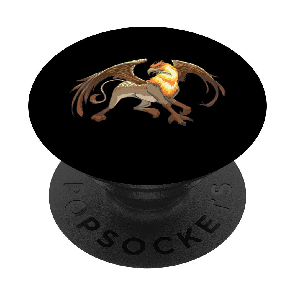Mythical Griffin Lion Eagle Phone Grip - Swappable PopSocket for Phones & Tablets | Stylish Phone Accessory for Everyday Use, Travel & Gaming