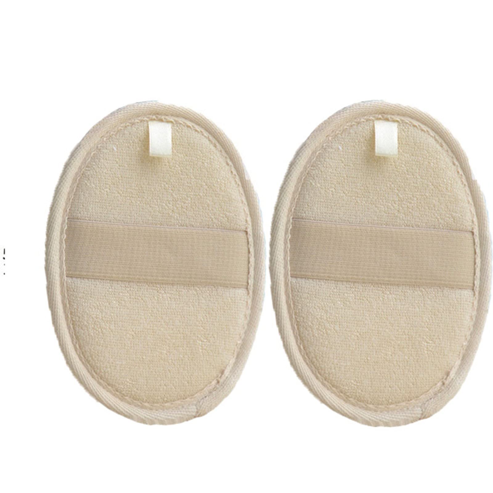 2 Pack Natural Loofah Back Scrubber & Exfoliating Pad - Organic Body Sponge for Deep Cleansing, Skin Renewal & Softening - Perfect for Shower, Bath, Face & Body Care - Great Gift for Spa & Self-Care Routine