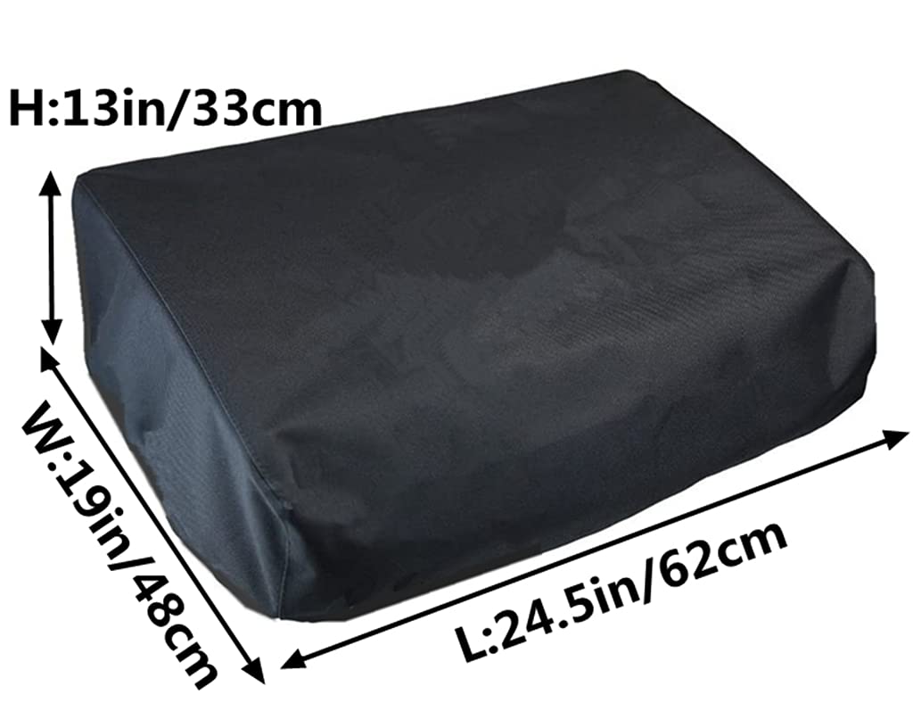 Heavy Duty 24 Inch Waterproof Grill Cover - Fits Cuisinart CGG-306, Royal Gourmet PD1301R/PD1301S, Ninja OG751, Pit Boss 75275 & PB336GS - Outdoor BBQ Protection for Tabletop Griddles & Gas Grills