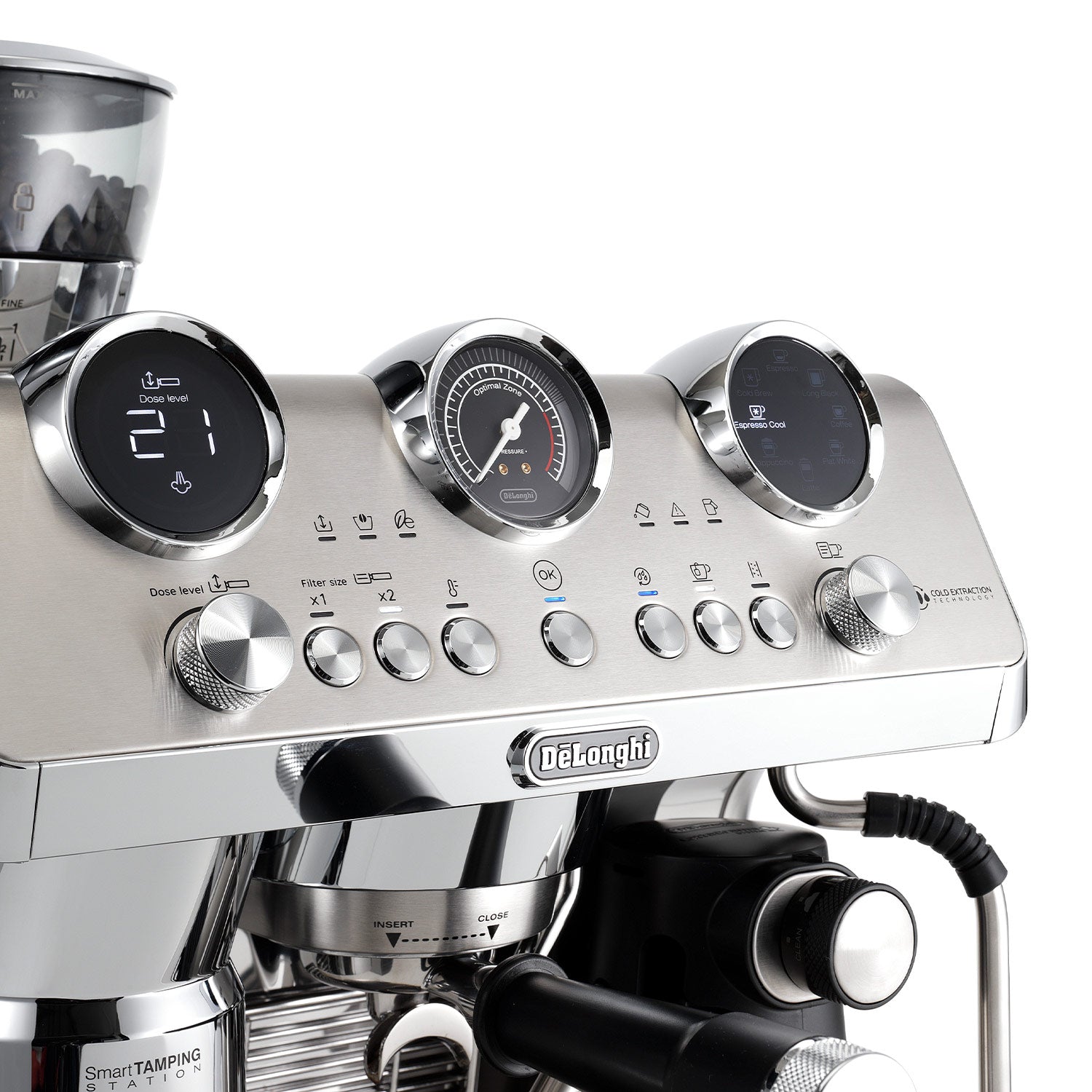 DeLonghi La Specialista Maestro Semi-Automatic Espresso Machine EC9885M - Perfect for Home Baristas & Coffee Lovers, Ideal for Espresso, Latte & Cappuccino Making