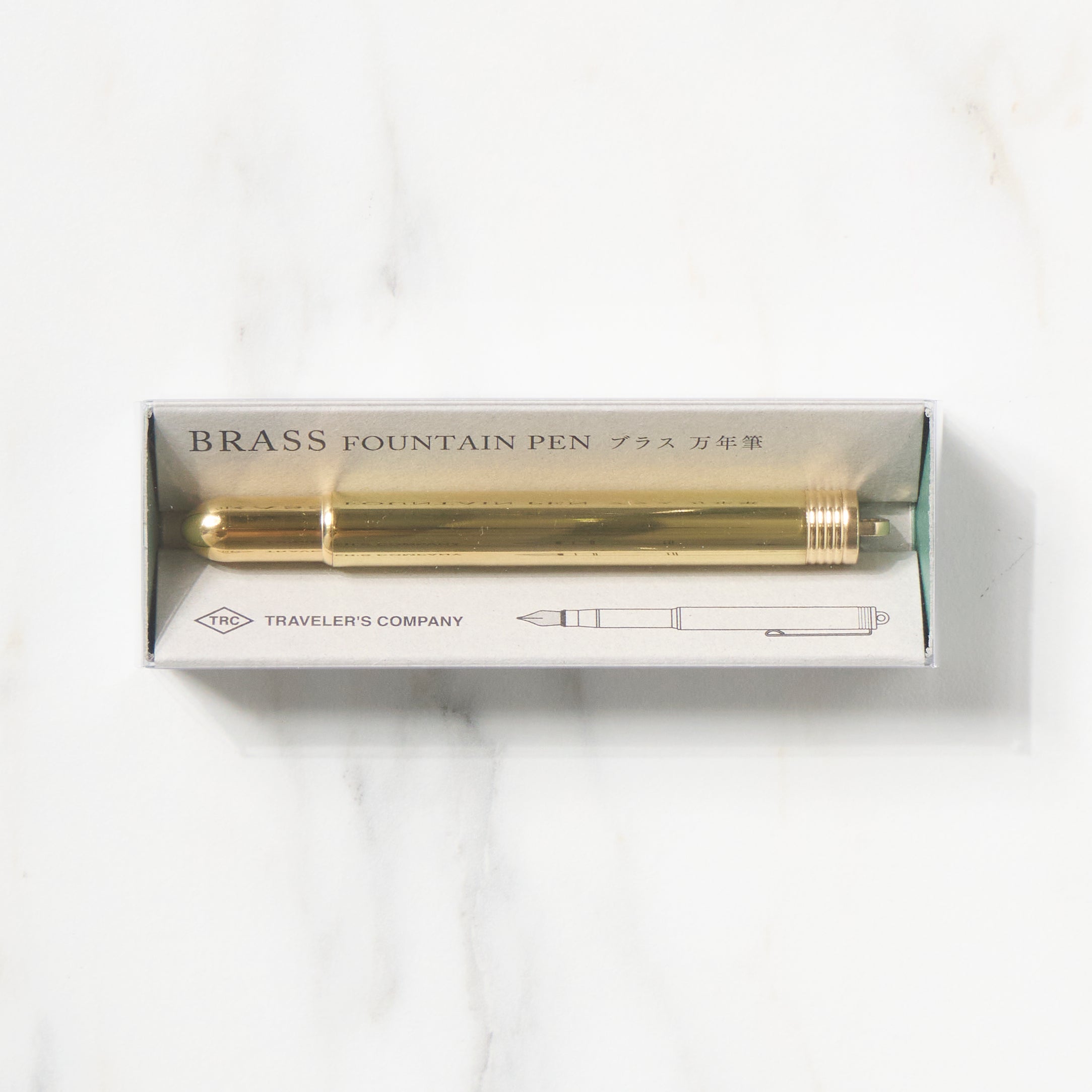 Premium Brass Ballpoint Pen - Elegant Portable Writing Tool for Professionals & Students | TRC DESIGN | Perfect for Office, School & Gift Giving