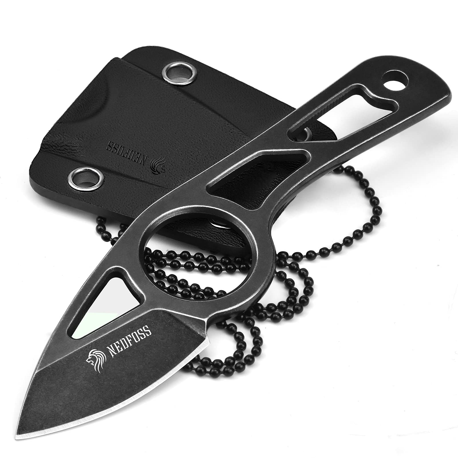 NedFoss Neck Knife with Sheath - 1.9
