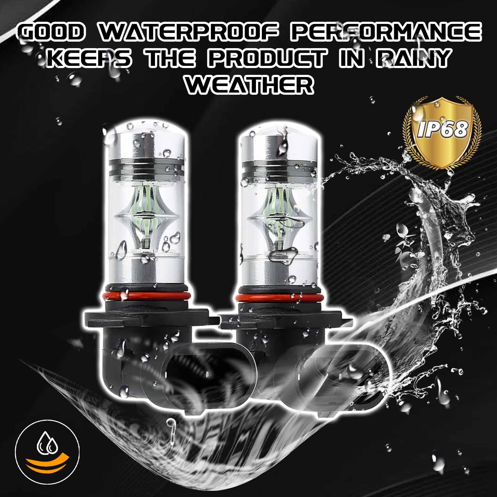 9005/9006 LED Headlight Bulbs 6500K White - High/Low Beam & DRL for Cars, SUVs, Trucks - Night Driving Safety