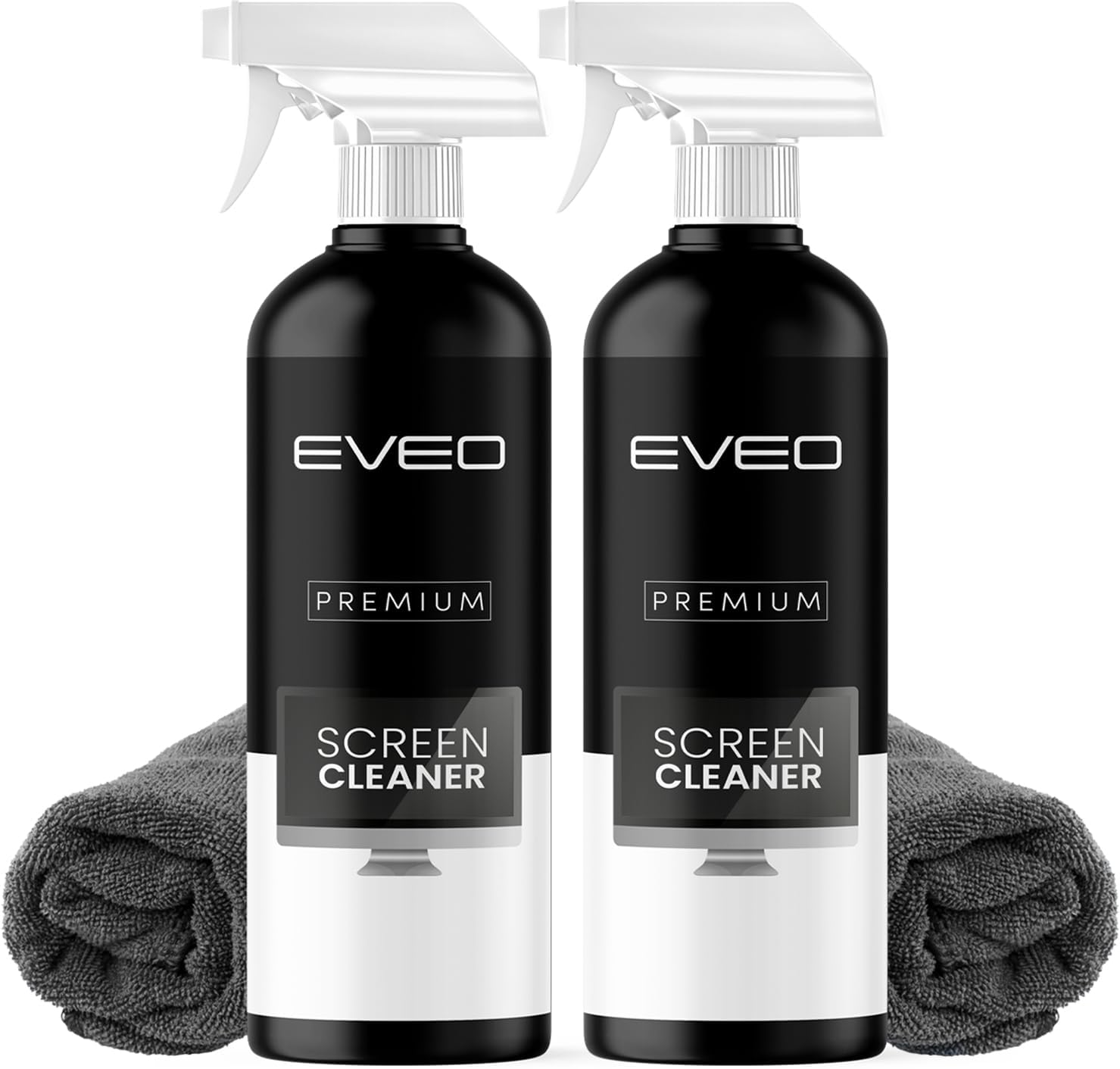 2 Pack Screen Cleaner Kit with Microfiber Cloth - Safe for TV, Computer, Laptop & Monitor - Perfect for Home, Office & Gaming Setup
