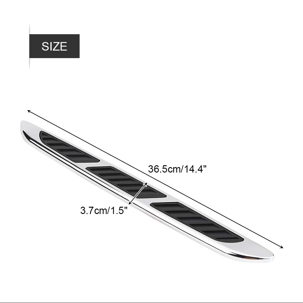 Car Hood Side Vents - 2pcs Shark Gill Airflow Vent Covers for Enhanced Engine Cooling & Stylish Exterior Decoration | Perfect for Sports Cars & Performance Vehicles