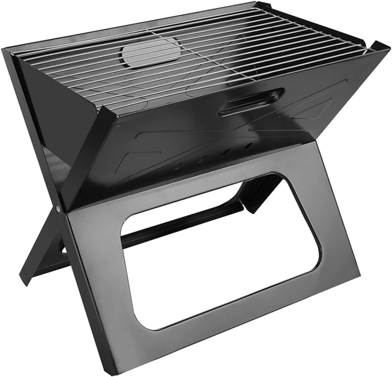 Portable Folding Gas Grill - Outdoor Charcoal BBQ Grill for Camping, Picnics & Backyard Cooking | Compact & Lightweight Design