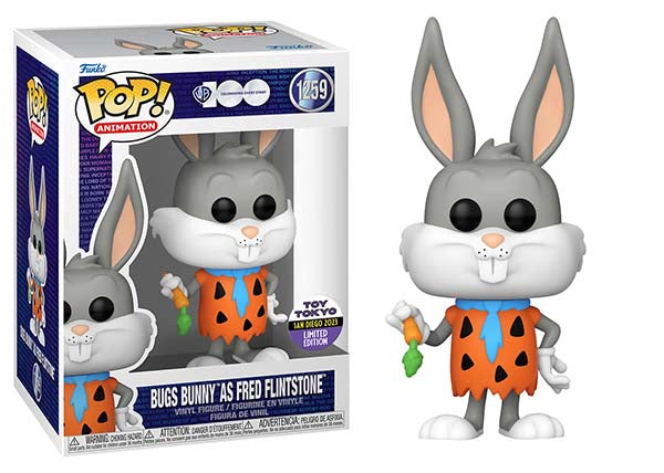 Bugs Bunny as Fred Flintstone (Looney Tunes) 1259 - 2023 SDCC Toy Tokyo Exclusive Collectible Figure - Perfect for Comic Con Displays & Animation Fan Collections