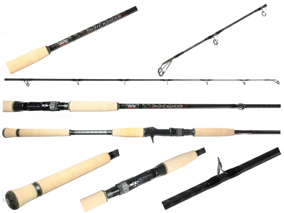 Jigging World Night Ranger Casting Rod - High Performance Fishing Rod for Saltwater & Freshwater - Perfect for Night Fishing, Surf Casting, and Kayak Angling