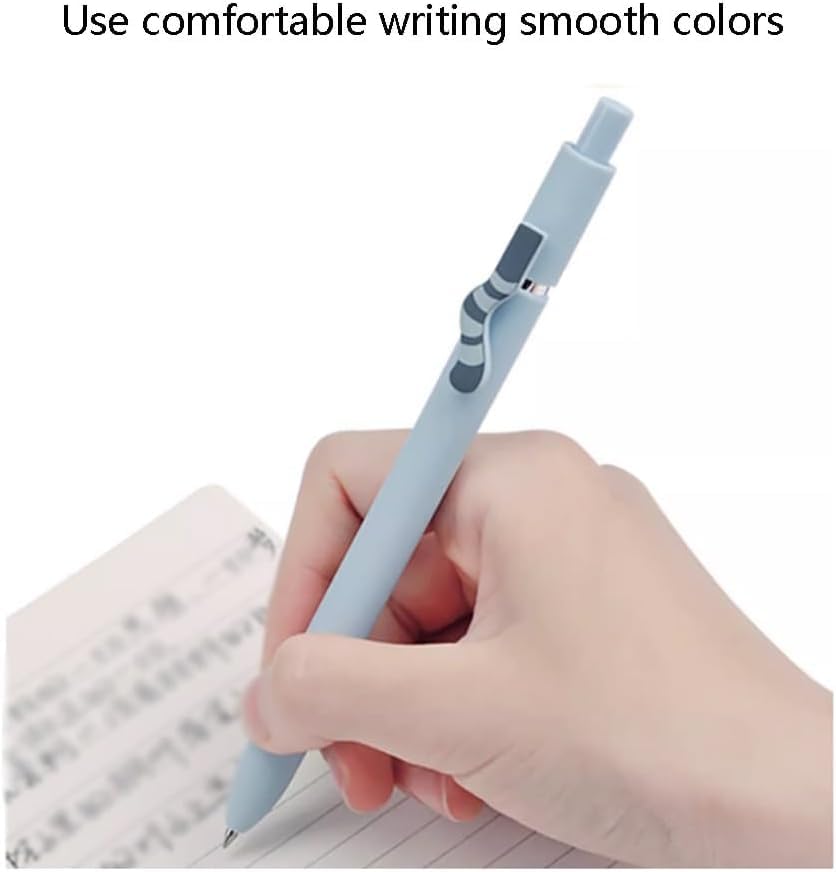 Retractable Gel Pens with Quick-Drying Ink - Comfort Grip Ballpoint Pens for Smooth Writing | Perfect for School, Office & Home Use (Neutral Colors, Clip Design)