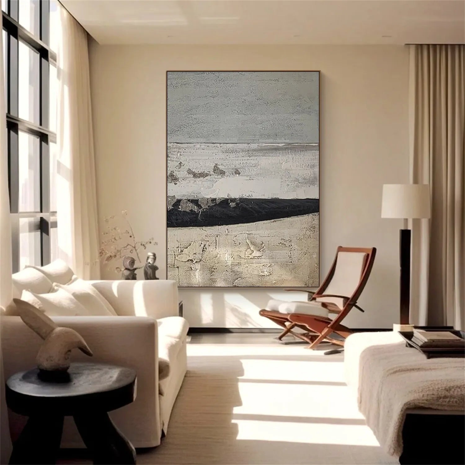 Abstract Painting #AB 147 - Modern Wall Art for Living Room, Bedroom & Office Decor | Large Canvas Artwork for Home & Office