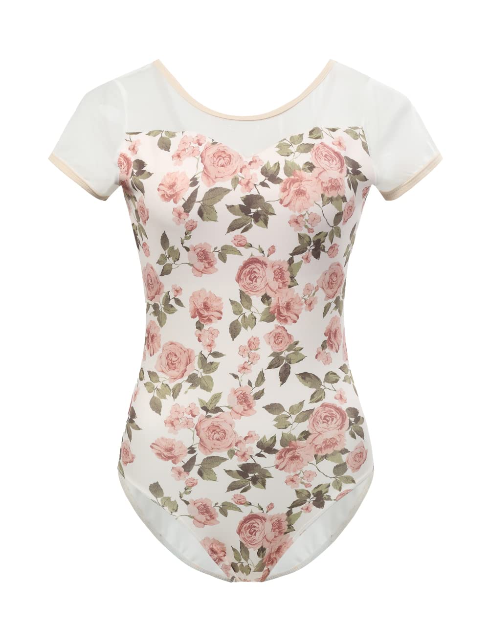 Women's Ballet Leotard - Short Sleeve Dance Bodysuit for Girls & Adults - Perfect for Ballet Class, Dance Practice & Performance