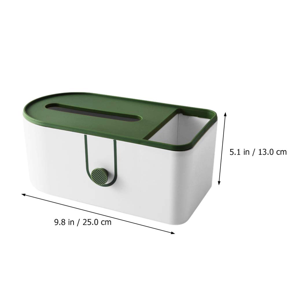 Premium Plastic Tissue Box Dispenser & Storage Container for Home, Office, and Car – Organize Facial Tissues, Napkins, and Clothes with Style | Perfect for Living Room, Bathroom, Kitchen, and Vehicle Use