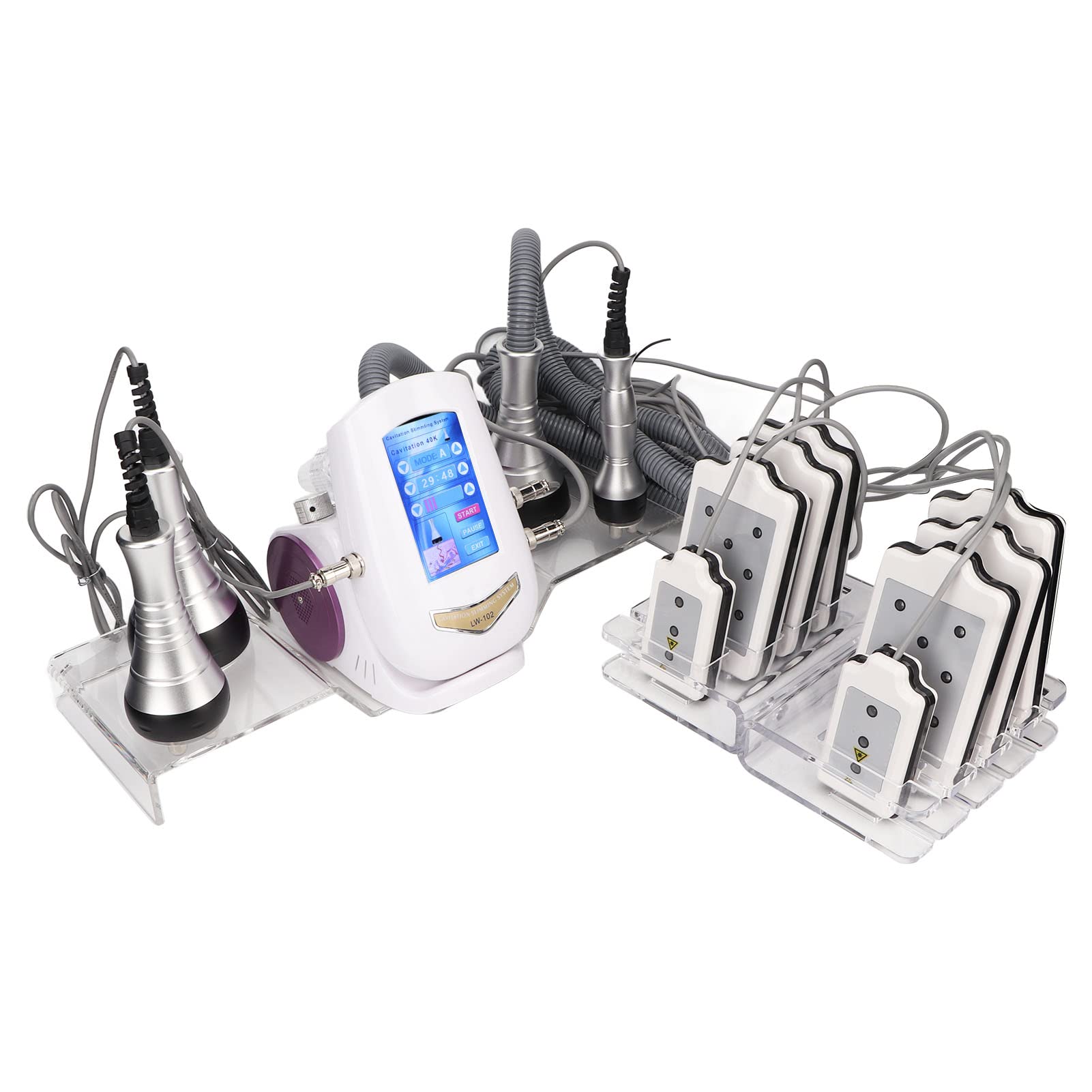 5 in 1 Body Slimming Machine with 40K RF Technology - 100-240V Skin Tightening & Rejuvenation Device for Waist, Face & Body - Professional Salon & Home Use (UK Plug) - Perfect for Weight Loss, Cellulite Reduction & Skin Tightening