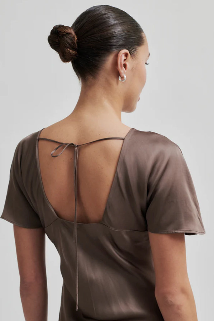 Wienna Maxi Dress for Women - Elegant Chocolate Chip Color, Perfect for Summer, Beach, and Casual Outings