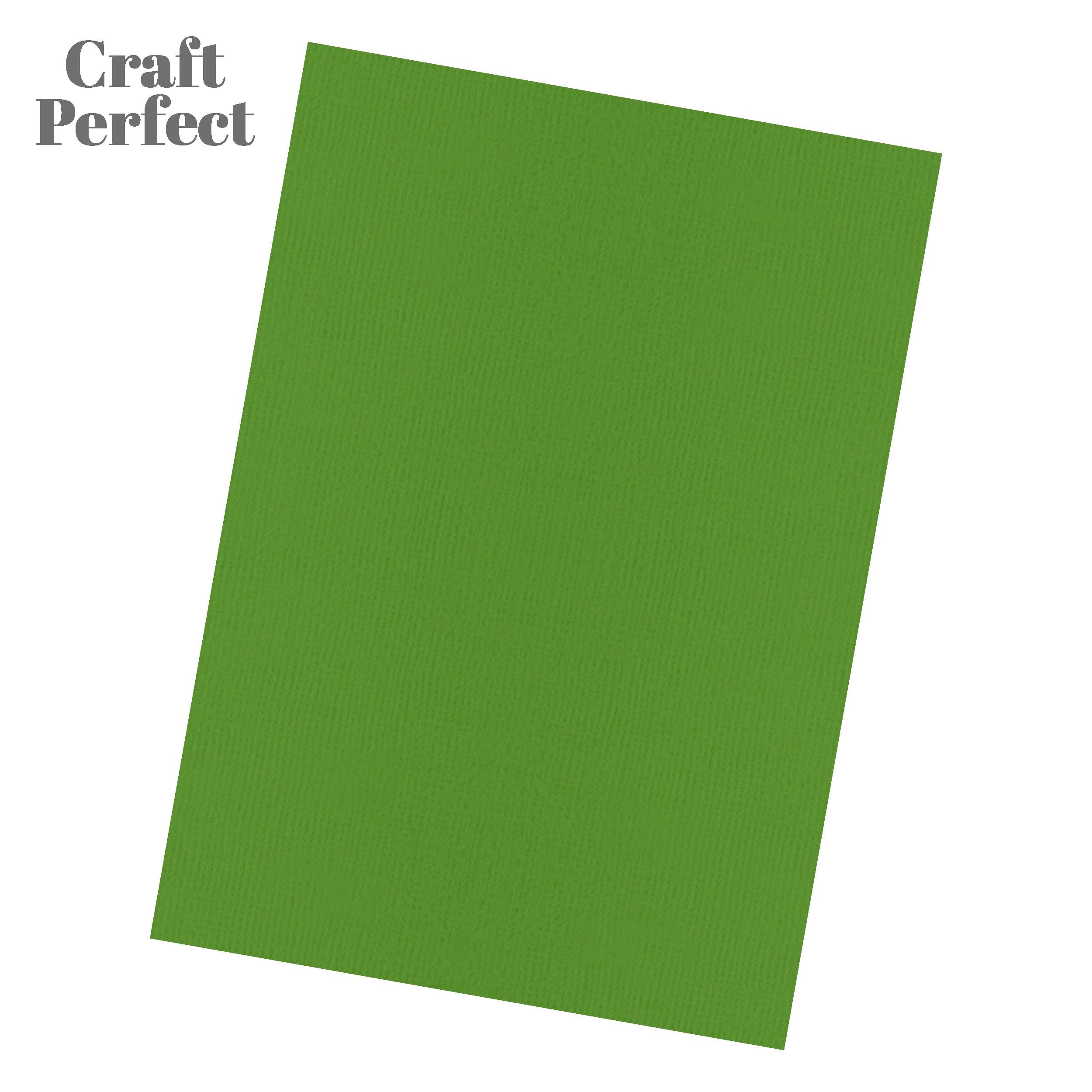 Premium Classic Cardstock Grass Green A4 216gsm - 10 Sheets (9035E) for Scrapbooking, Card Making & DIY Crafts