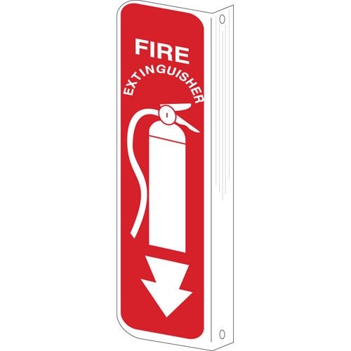 Brady 50693 2-Way View Fire Safety Sign Pack of 10 - Ideal for Emergency Exits, Warehouses & Industrial Facilities