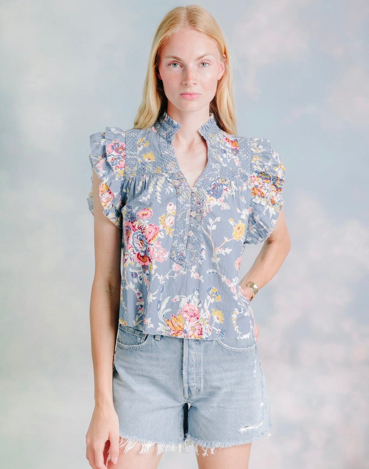 Sara Top Women's Casual Short Sleeve Blouse - Comfortable Loose Fit T-Shirt for Everyday Wear, Work & Outings | Trendy Fashion Top for Spring & Summer