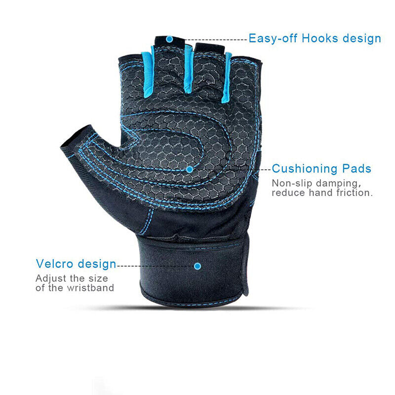 Weight Lifting Gloves for Men & Women - Breathable Gym Gloves with Wrist Support for Weight Training, CrossFit & Fitness Workouts - Perfect for Gym, Home Workouts & Strength Training