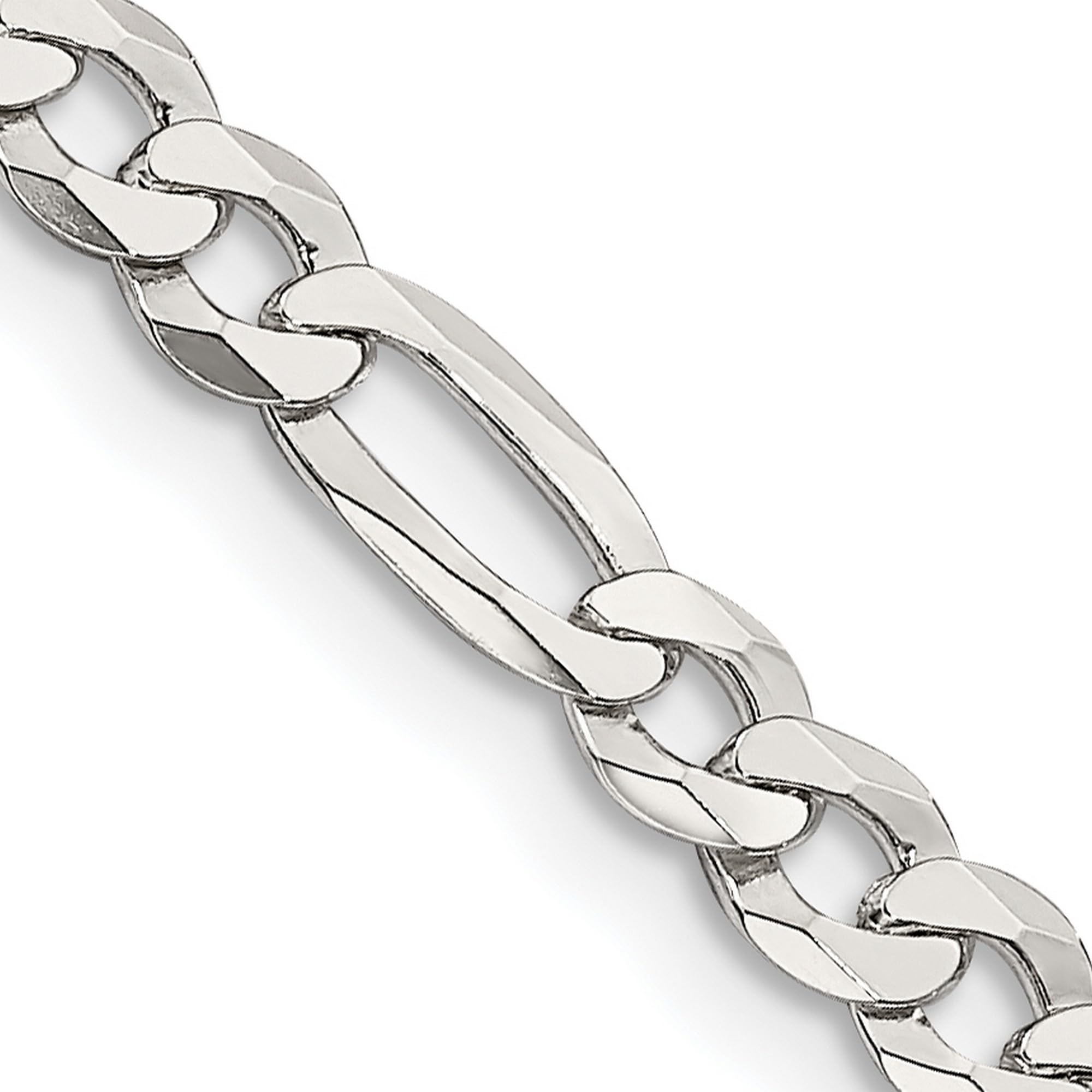 .925 Sterling Silver Lightweight Figaro Chain Necklace, Bracelet or Anklet - Dainty Jewelry for Women, Men & Teens - Perfect for Everyday Wear, Gifts & Special Occasions