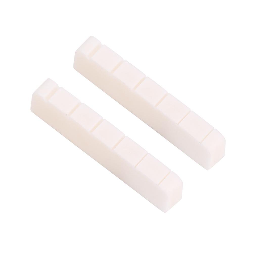 Dilwe 2Pcs Guitar Nut and Bridge Set - Premium Replacement Nut for LP 6-String Electric Guitar - Perfect for Guitar Repair, Maintenance & Sound Enhancement | Ideal for Musicians, Guitar Techs & DIY Enthusiasts