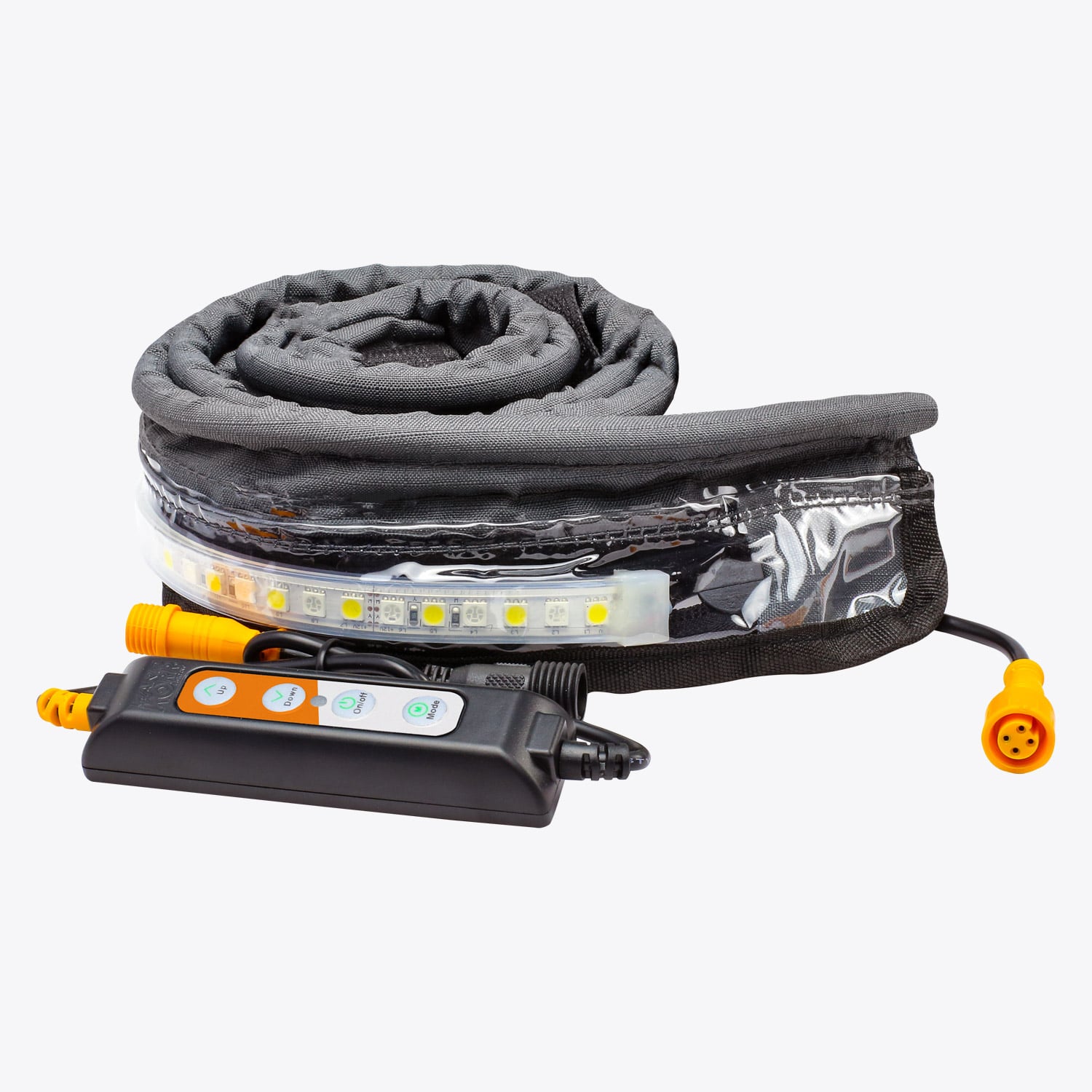 1.3m Orange/White Ezy Fit Waterproof LED Strip Light - Indoor/Outdoor Decoration for Bedroom, Kitchen, Party & Events