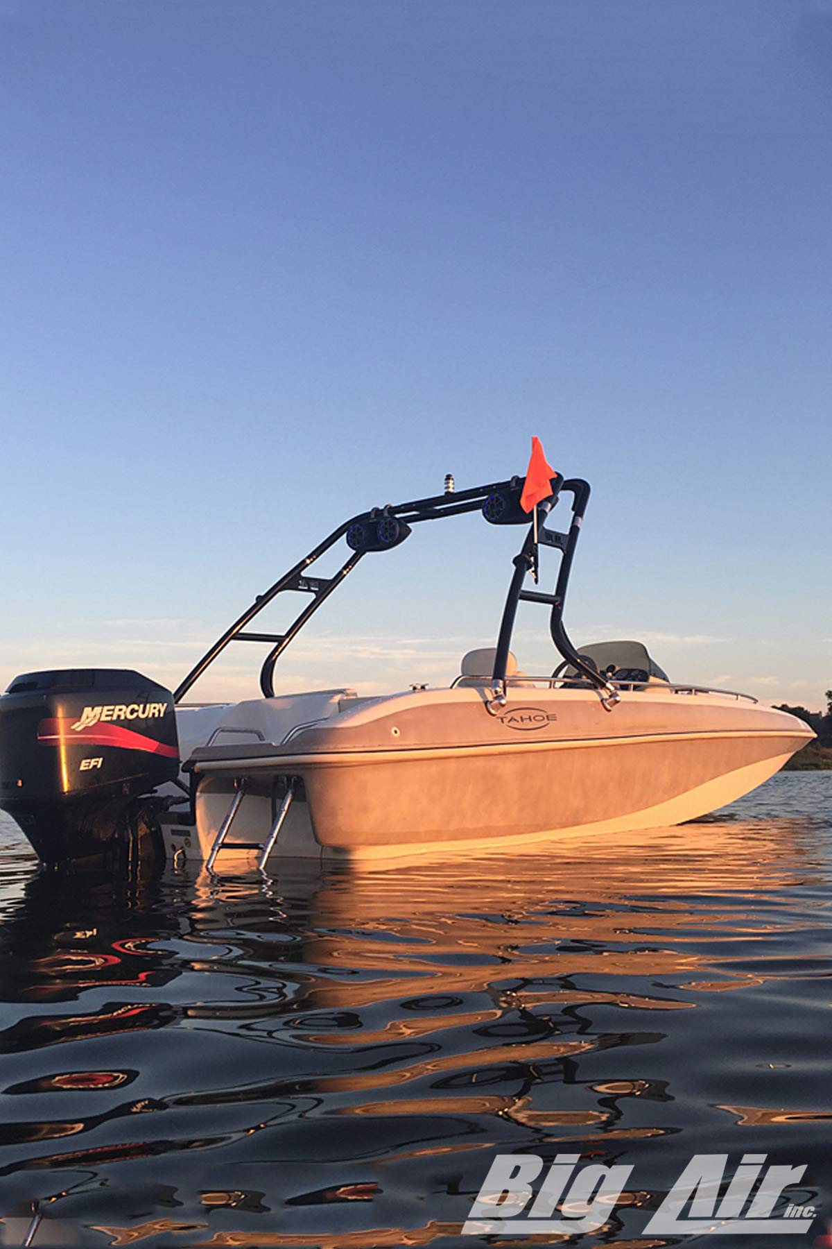 Big Air Cuda Wakeboard Tower for Boats - Heavy Duty Aluminum Wakeboard Rack for Water Sports & Wakeboarding Accessories - Perfect for Ski Boats, Wakeboard Boats & Marine Activities