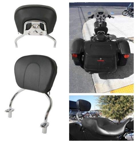 Detachable Stealth Sissy Bar Pad Backrest for Harley Freewheeler FLRT 2015-2025 & Road Glide 3 FLTRT 2023-2025 - Comfortable Motorcycle Passenger Support for Long Rides