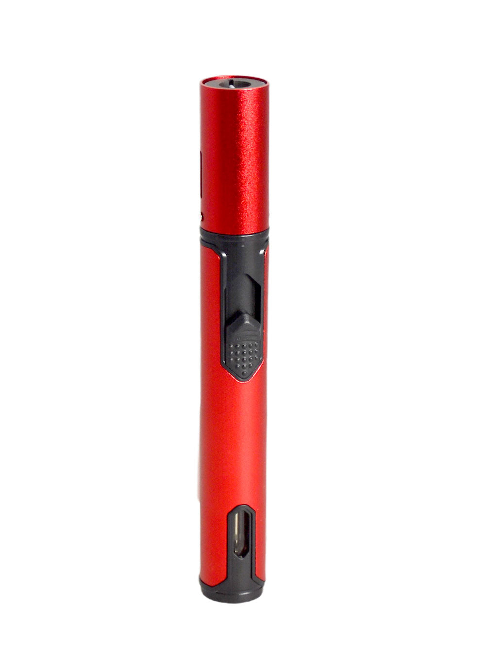 Visol Molokini Single Jet Torch Flame Cigar Lighter - Windproof Butane Lighter for Cigars, Cigarettes & Outdoor Use (Red) - Perfect for Smoking, Camping & Travel Accessories