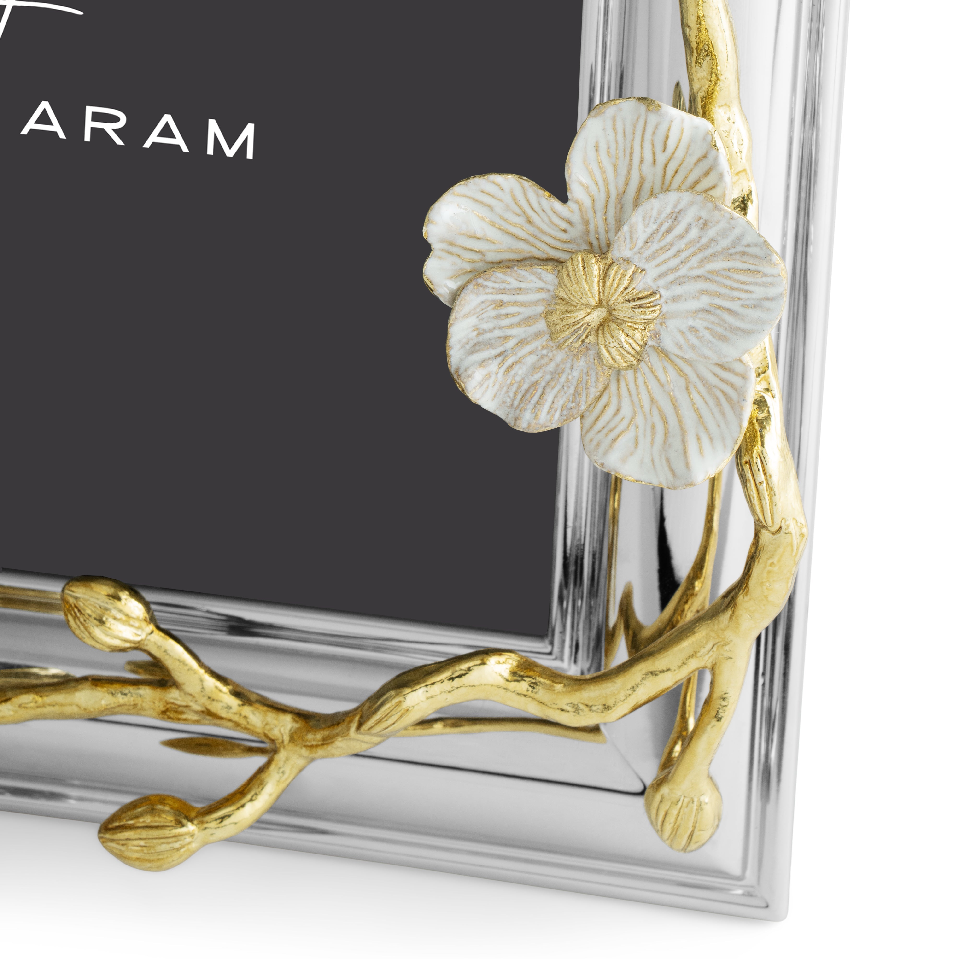Elegant Orchid Picture Frame - Floral Wall Decor for Home & Office - Perfect for Wedding, Anniversary & Birthday Gifts - Display Your Precious Memories in Style