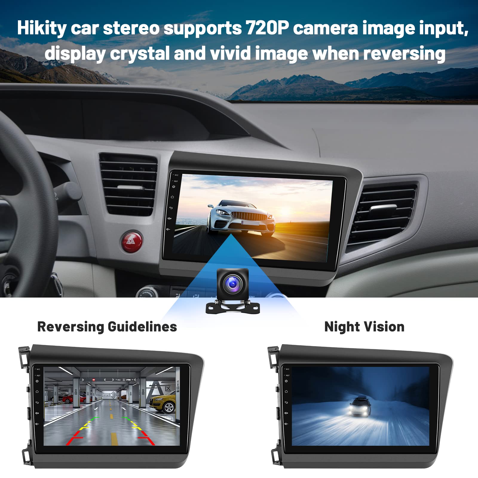 2+64GB Android 13 Car Stereo for Honda Civic 2012-2015 | 9