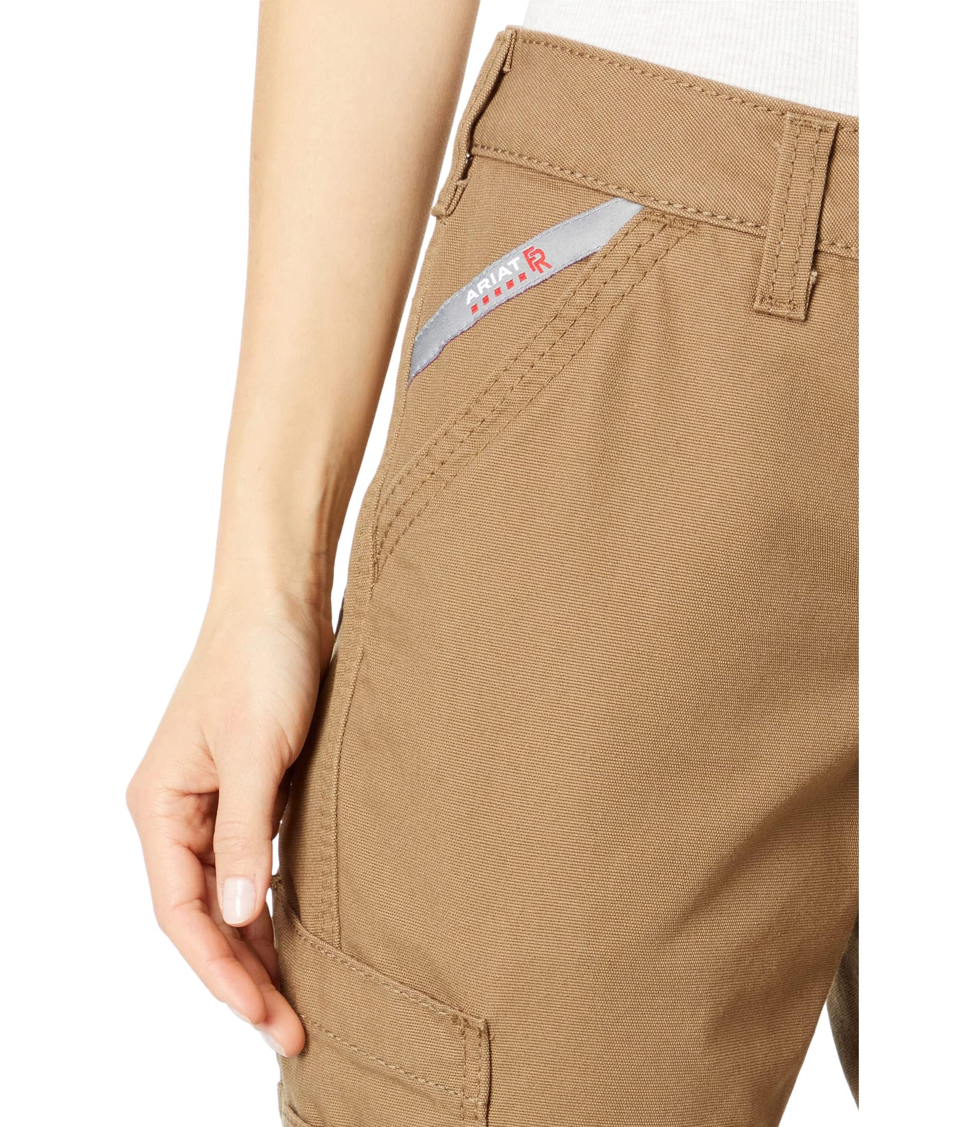 ARIAT Women's Stretch Duralight Canvas Stackable Straight Leg Pants - Comfortable Workwear for Riding, Farming & Outdoor Activities