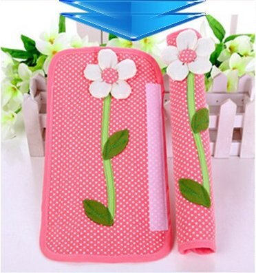 FLYPARTY 2-Pack Handle Covers - Soft Fabric Protector for Kitchen Appliances (Fridge, Microwave, Dishwasher, Freezer, Oven) - Prevent Drips, Smudges & Fingerprints - Dustproof & Easy to Clean (Pink) - Perfect for Modern Kitchens & Busy Households