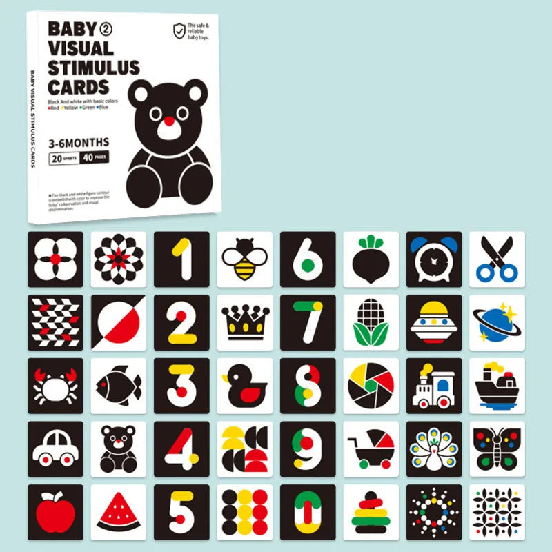 VisionFocus Montessori Flash Cards for Toddlers - Alphabet, Numbers & Shapes Learning - Perfect for Homeschooling & Early Childhood Education