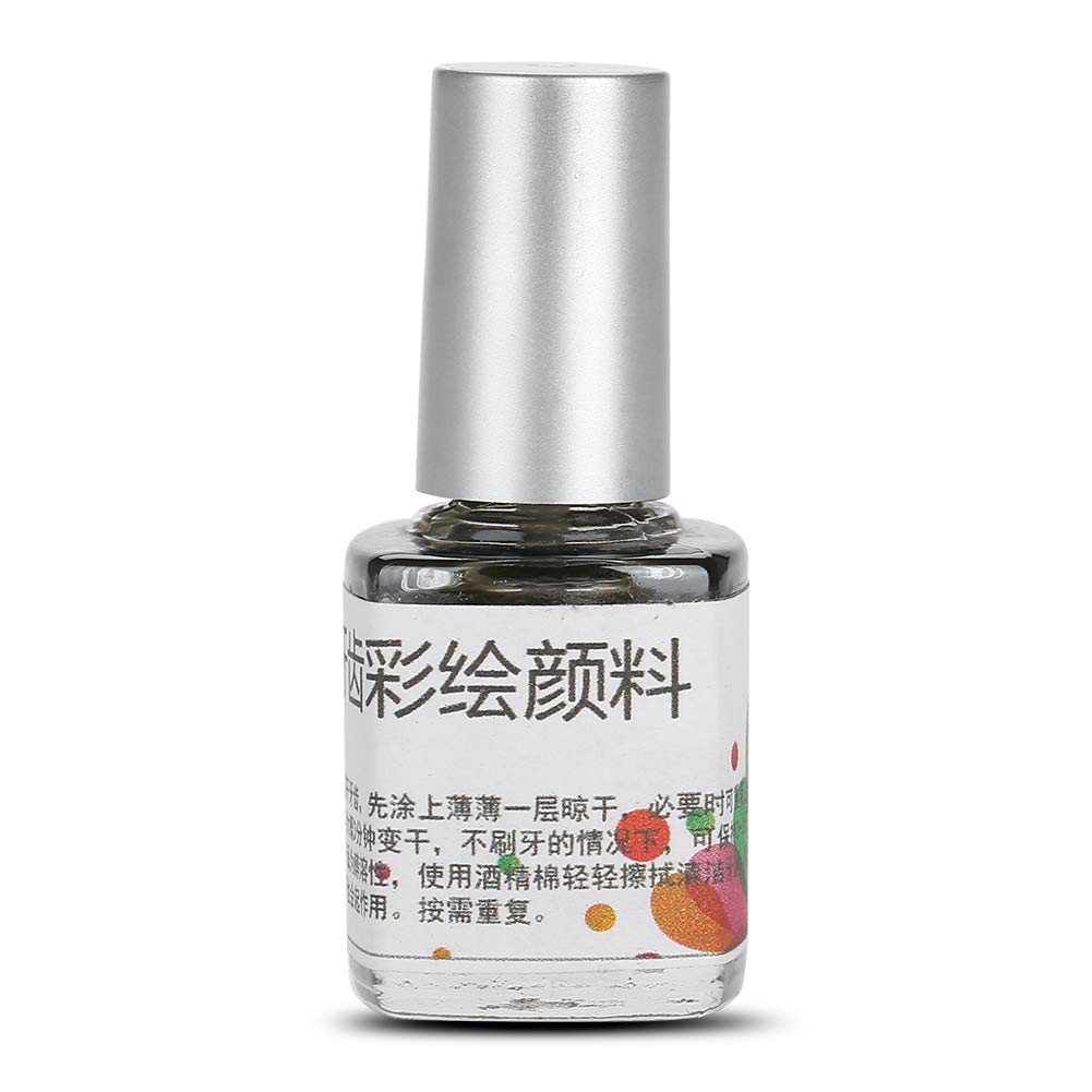 Uxsiya 7ml Safe Non-Toxic Teeth Pigment - Long Lasting Tooth Color Paint for Halloween, Cosplay & Costume Makeup (Nicotine Stain Effect) - Perfect for Party Looks, Theater Performances & Special Effects