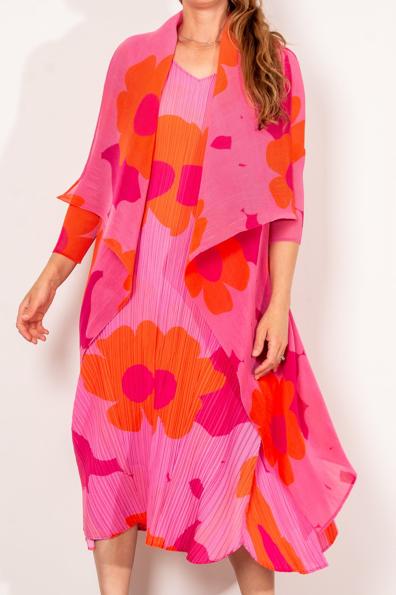 Alquema Women's Long Sleeve Star Print Maxi Dress - Elegant Boho Flowy Dress for Party, Wedding & Special Occasions