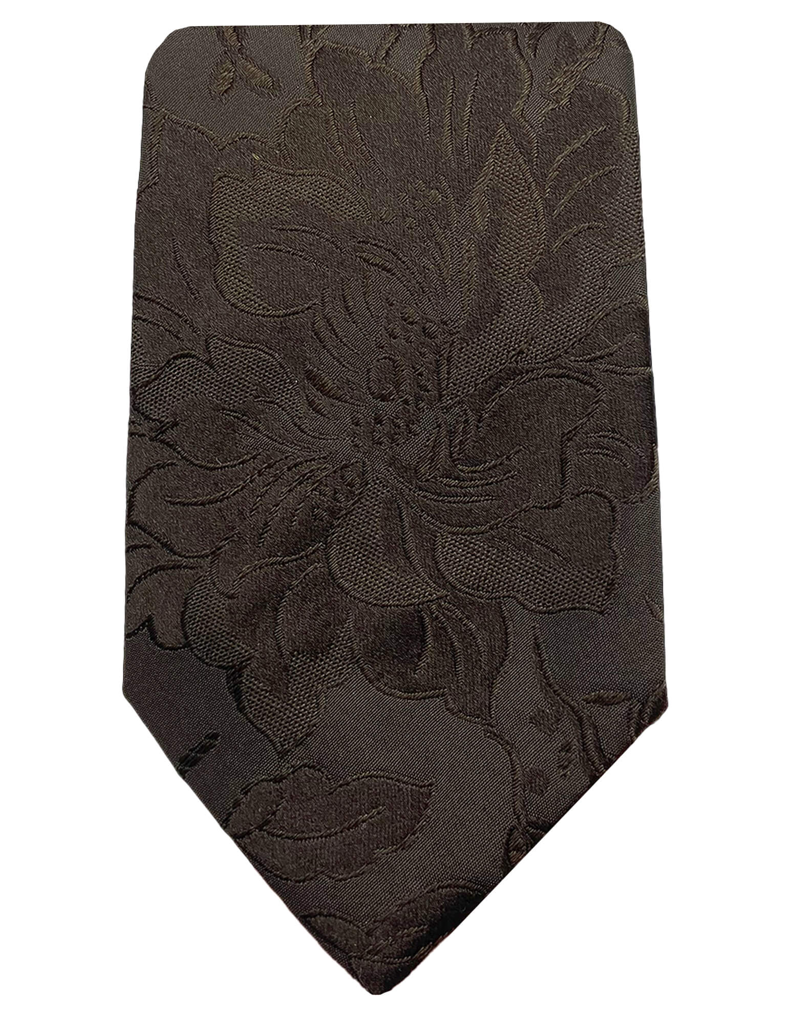 Elegant Brown Floral Tie for Men | DÉCLIC Fable Collection | Perfect for Weddings, Business Meetings & Formal Events
