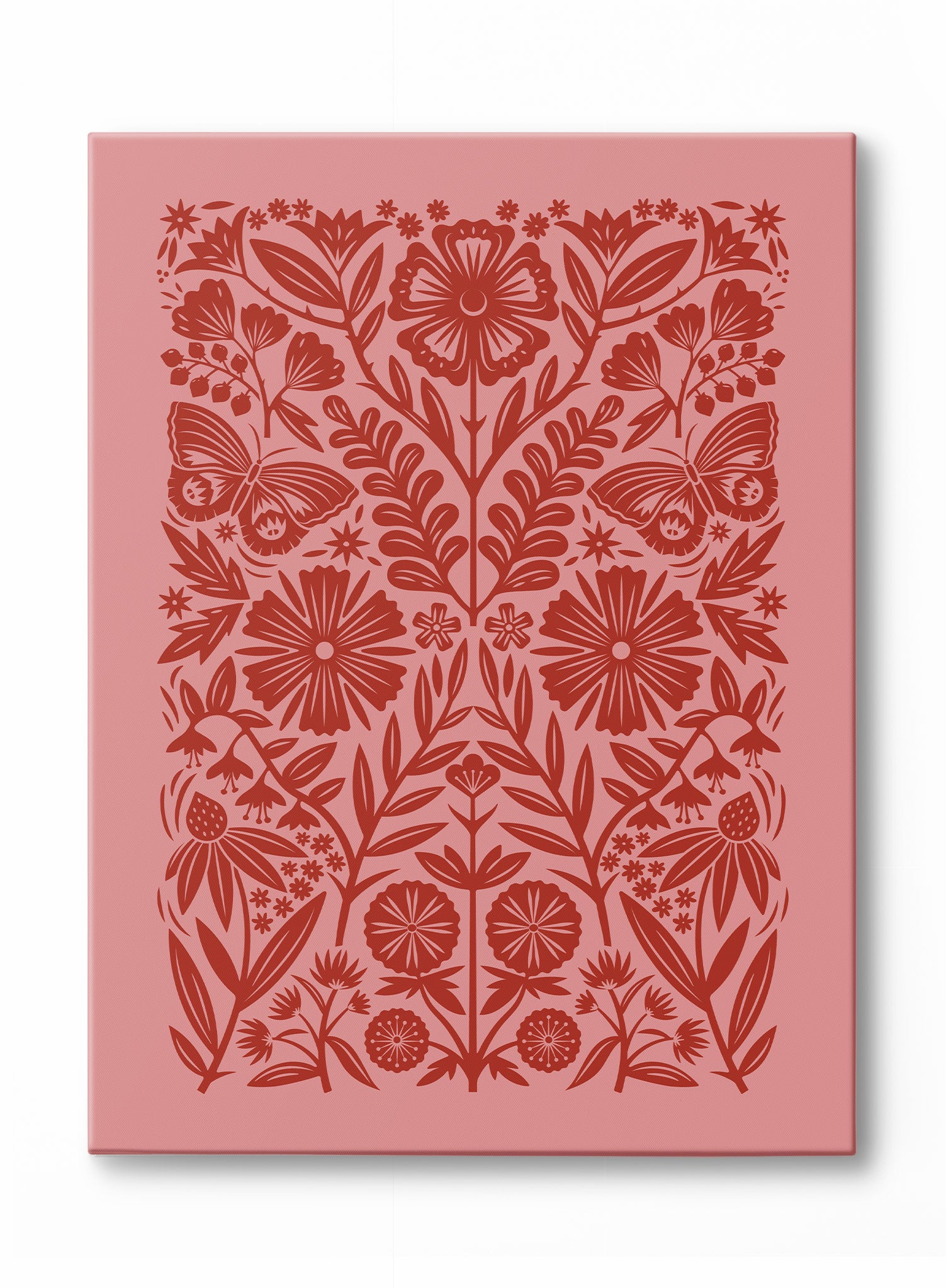 Ruby Blooms Poster - Vibrant Floral Wall Art Decor for Living Room, Bedroom & Office - Perfect for Home & Office Decor